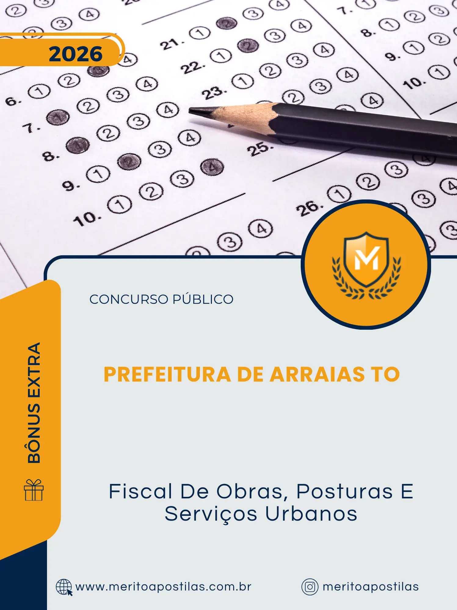 Apostila Fiscal De Obras Posturas E Serviços Urbanos Prefeitura de Arraias TO 2026