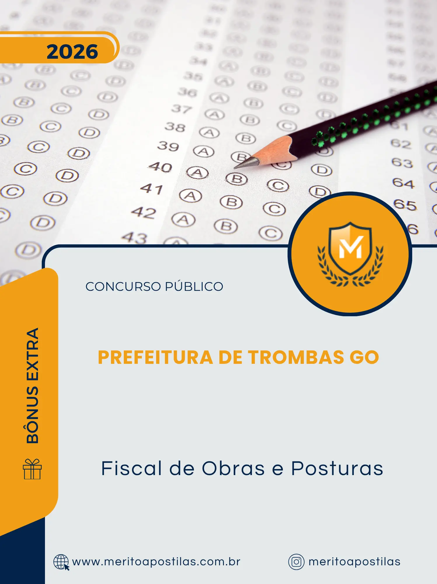 Apostila Fiscal de Obras e Posturas Prefeitura de Trombas GO 2026