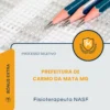 Apostila Fisioterapeuta NASF Prefeitura de Carmo da Mata MG 2026