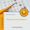 Apostila Fonoaudiólogo Prefeitura de Bálsamo SP 2026
