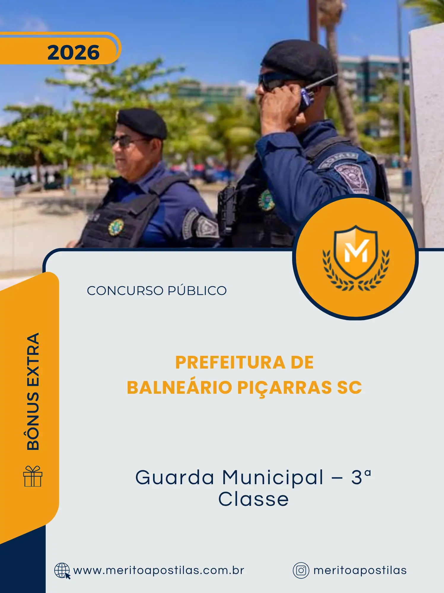 Apostila Guarda Municipal 3 Classe Prefeitura de Balneário Piçarras SC 2026