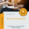 Apostila Lançador e Controle de Arrecadação Prefeitura de Meridiano SP 2026