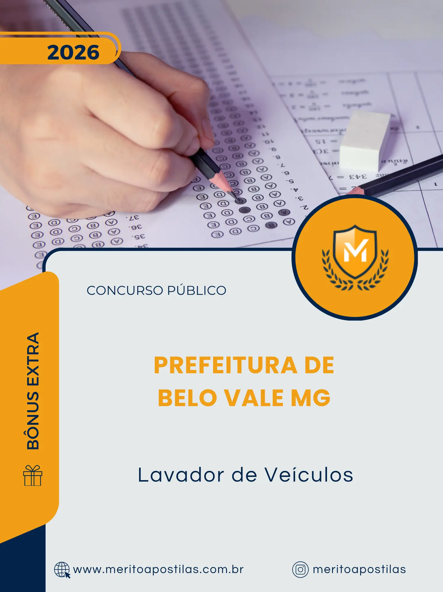Apostila Lavador de Veículos Prefeitura de Belo Vale MG 2026