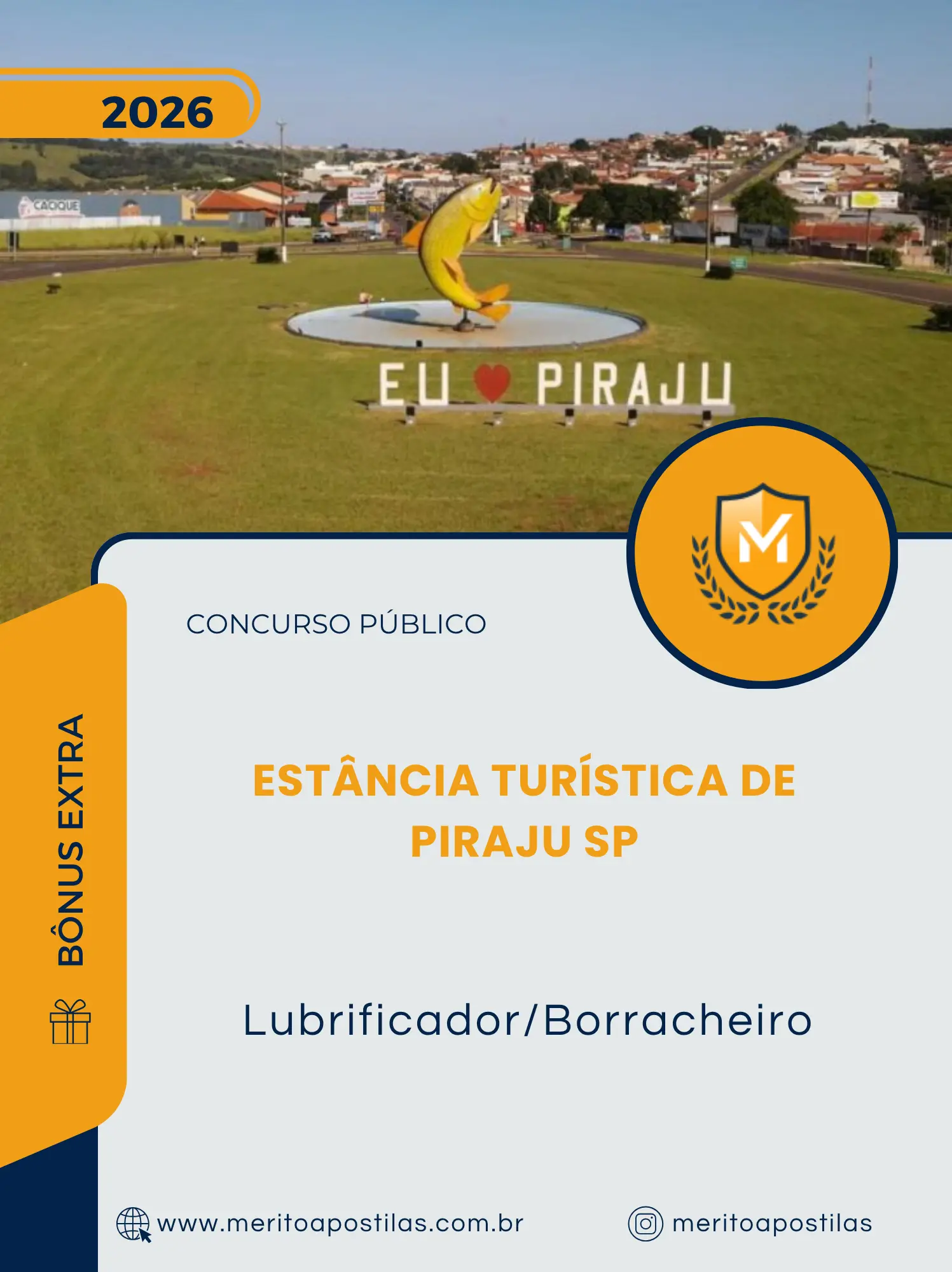 Apostila Lubrificador Borracheiro Prefeitura da Estância Turística de Piraju SP 2026