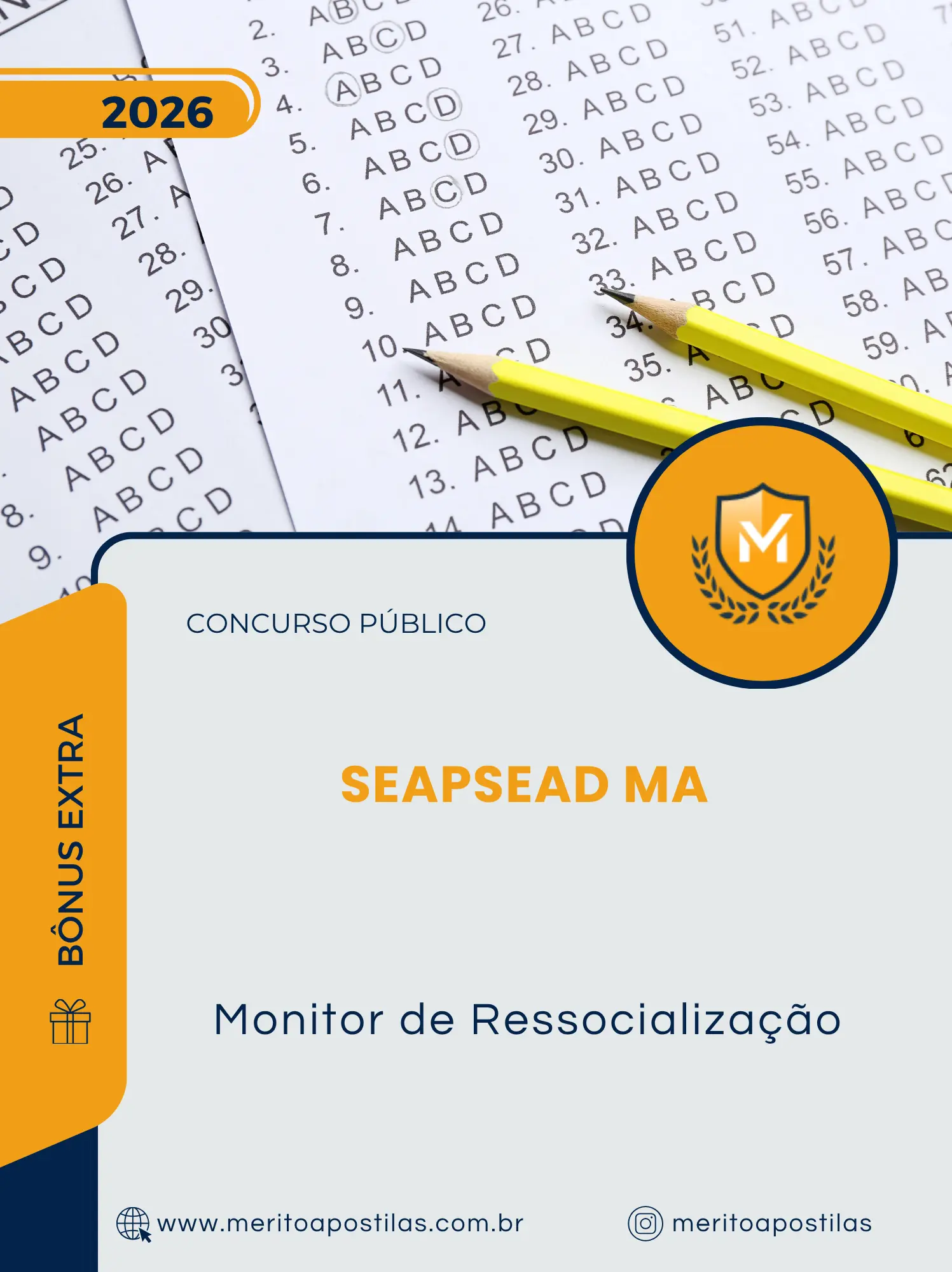Apostila Monitor de Ressocialização Concurso Público SEAPSEAD MA 2026