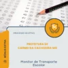 Apostila Monitor de Transporte Escolar Prefeitura de Carmo da Cachoeira MG 2026