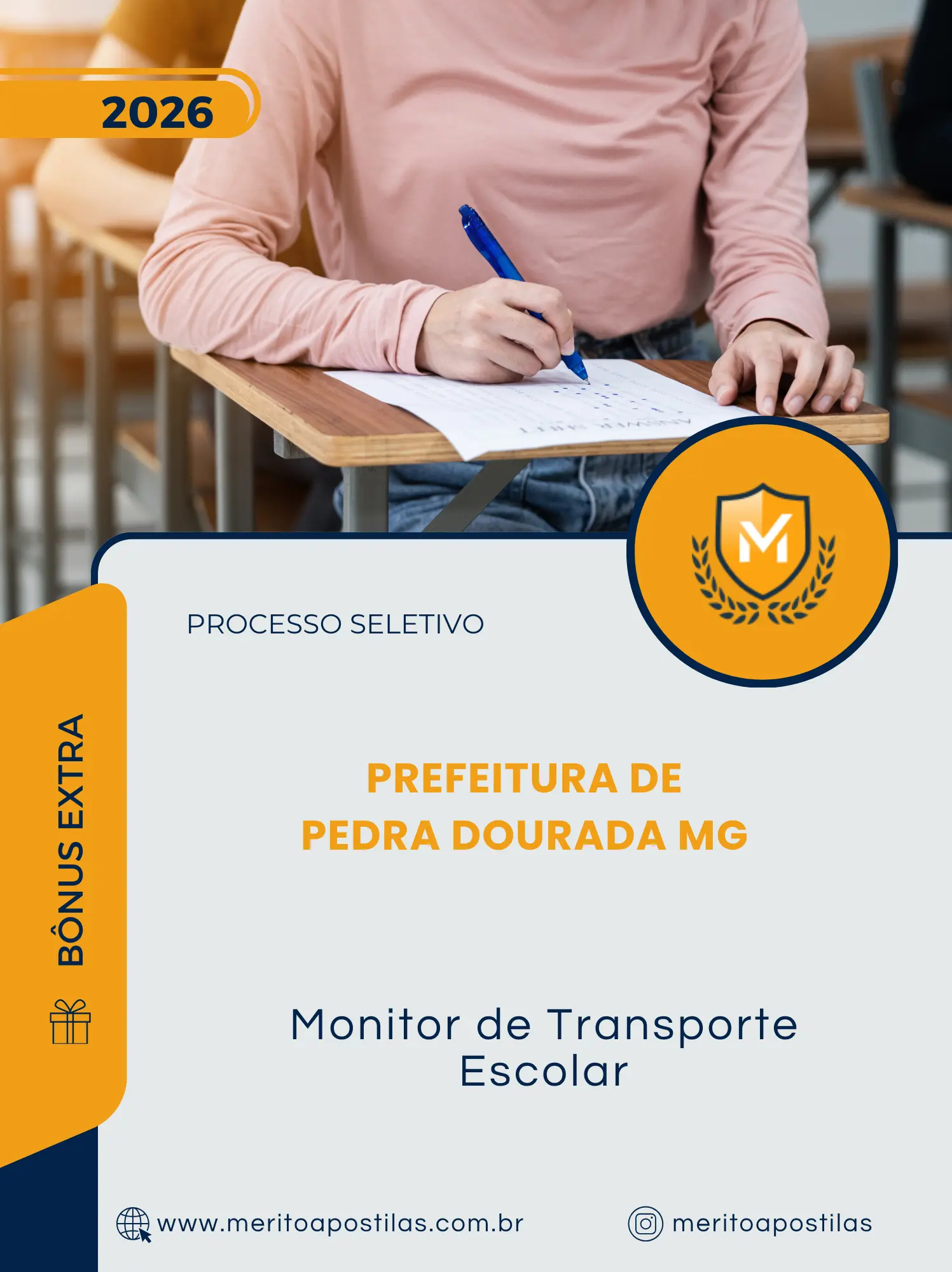 Apostila Monitor de Transporte Escolar Prefeitura de Pedra Dourada MG 2026