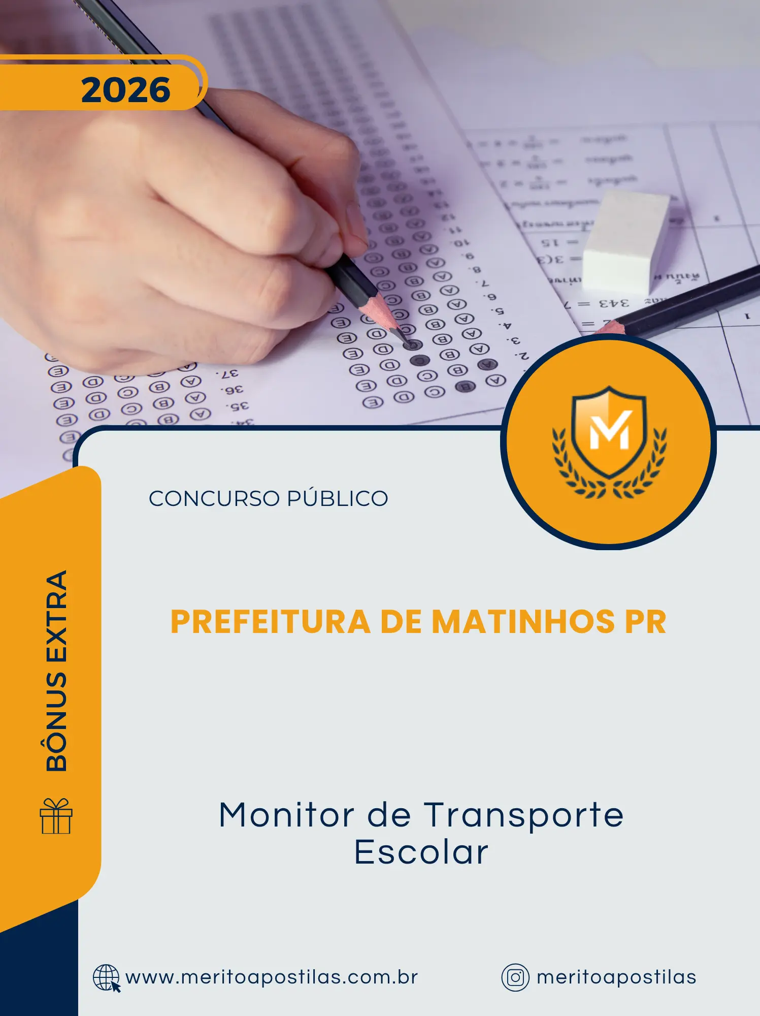 Apostila Monitor de Transporte Escolar Prefeitura de Matinhos PR 2026
