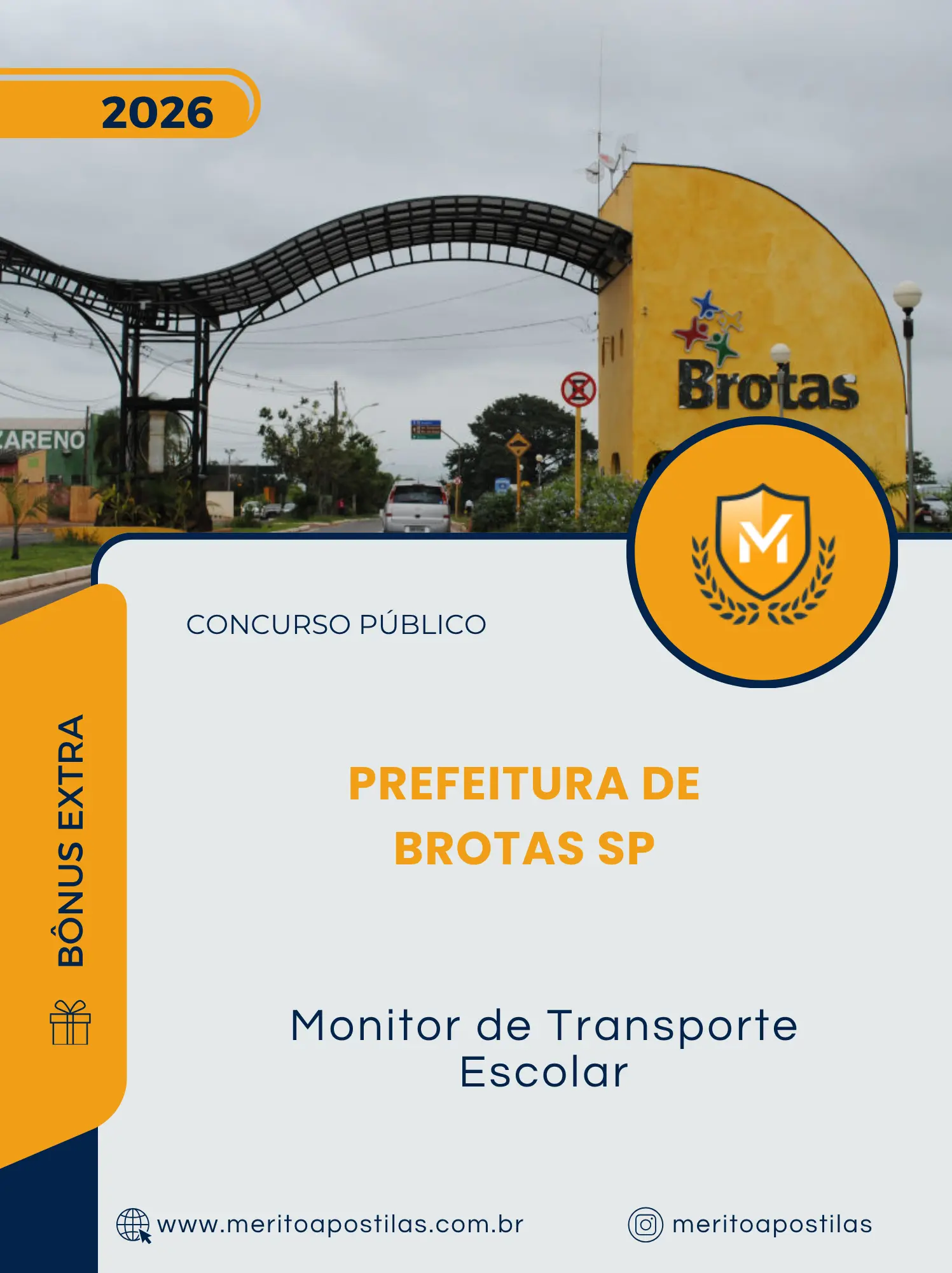 Apostila Monitor de Transporte Escolar Prefeitura de Brotas SP 2026