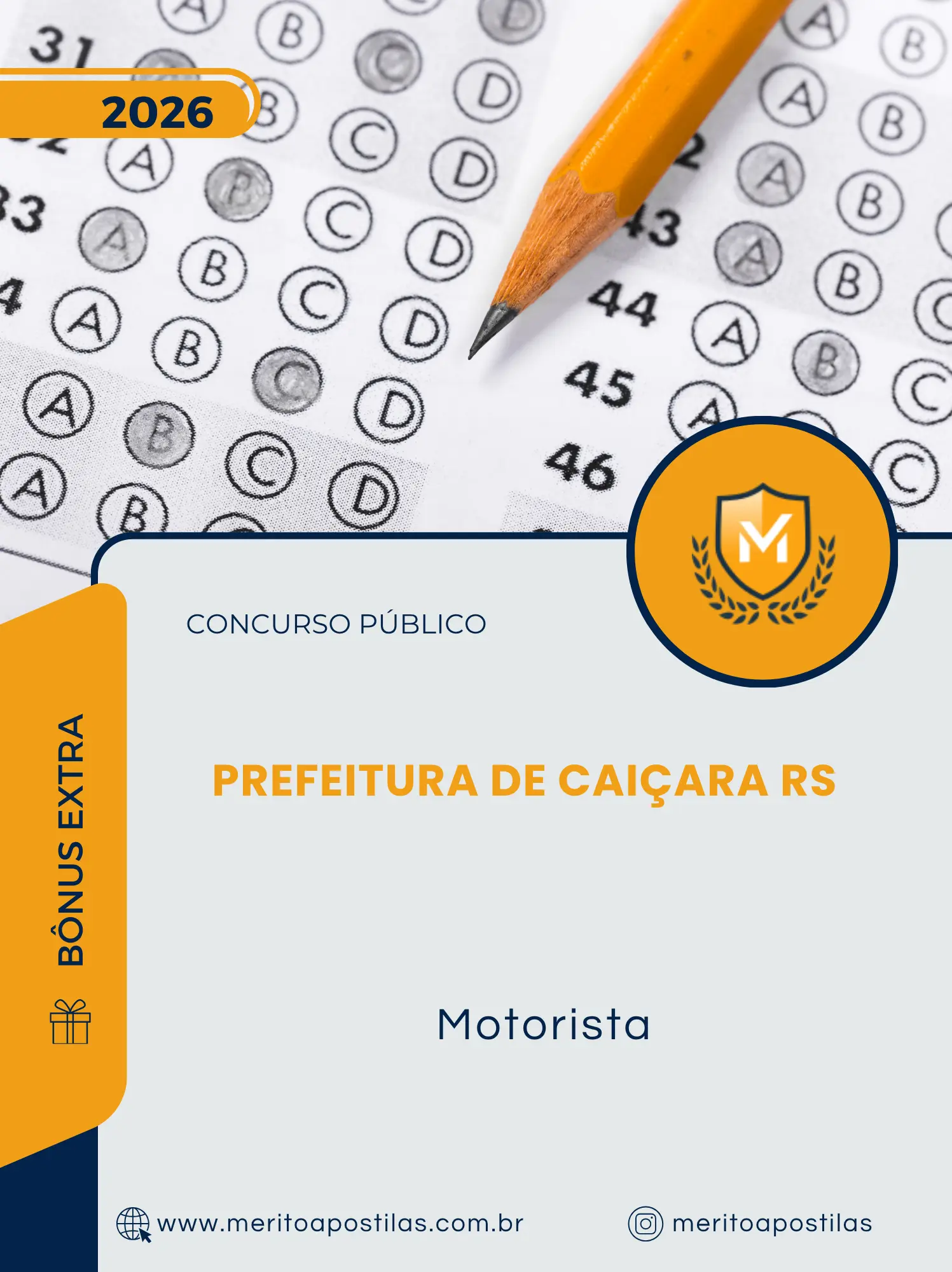 Apostila Motorista Prefeitura de Caiçara RS 2026
