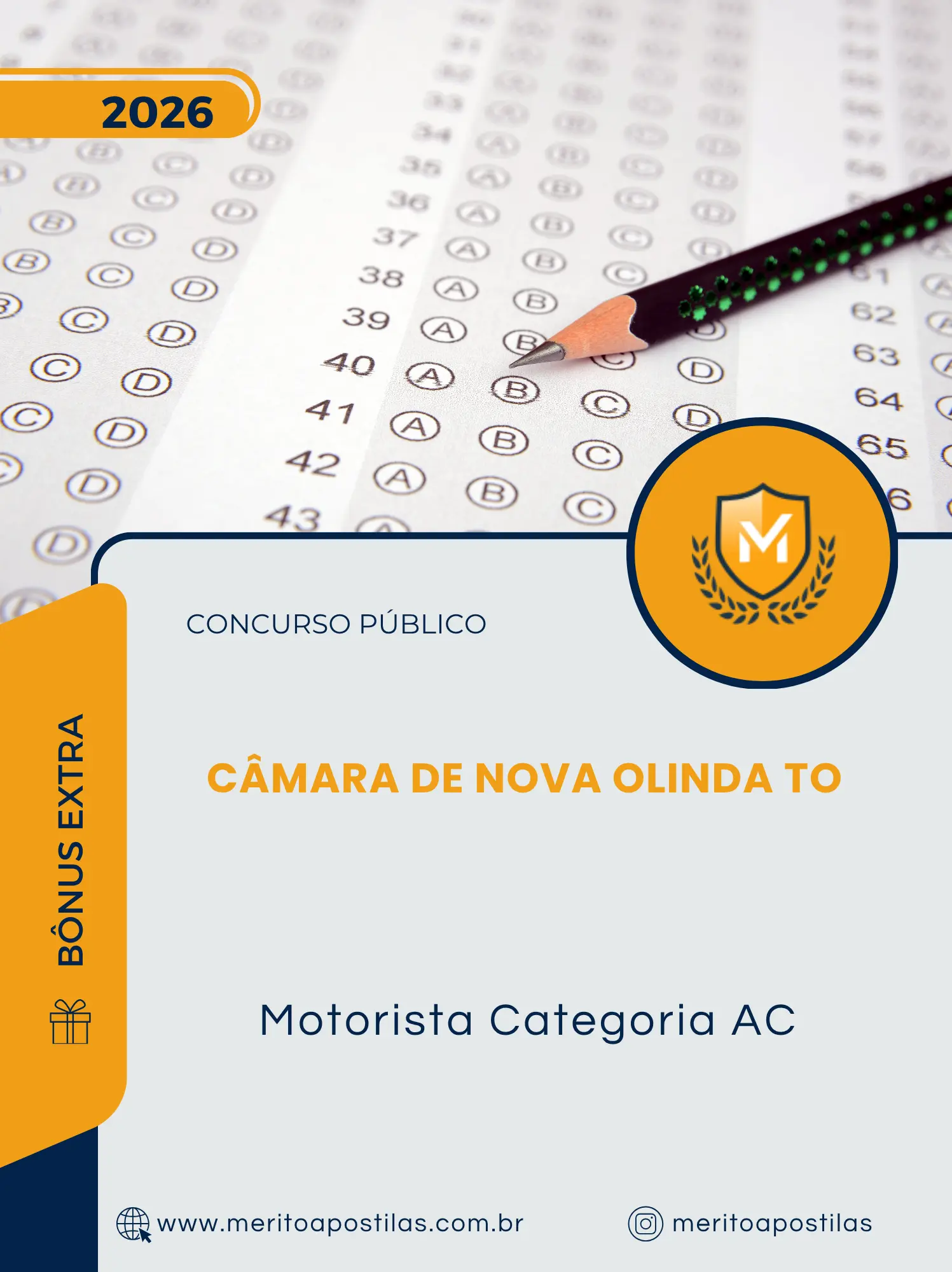 Apostila Motorista Categoria AC Câmara de Nova Olinda TO 2026