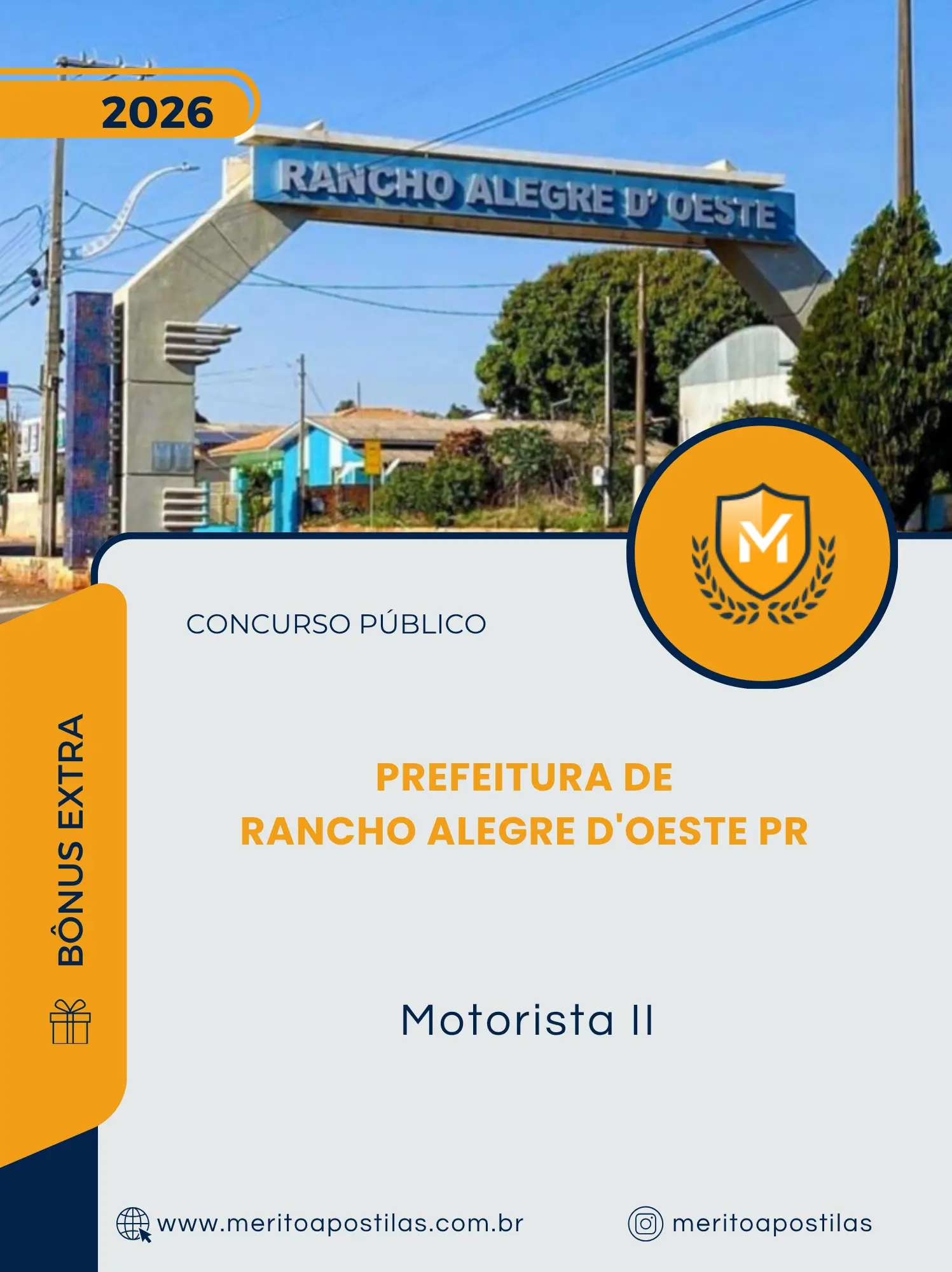 Apostila Motorista II Prefeitura de Rancho Alegre D'Oeste PR 2026