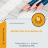 Apostila Motorista II Carro Funerário IML Prefeitura de Diadema SP 2026