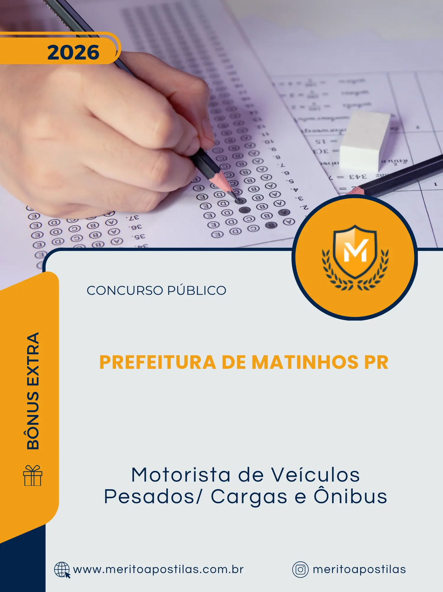 Apostila Motorista de Veículos Pesados/ Cargas e Ônibus Prefeitura de Matinhos PR 2026