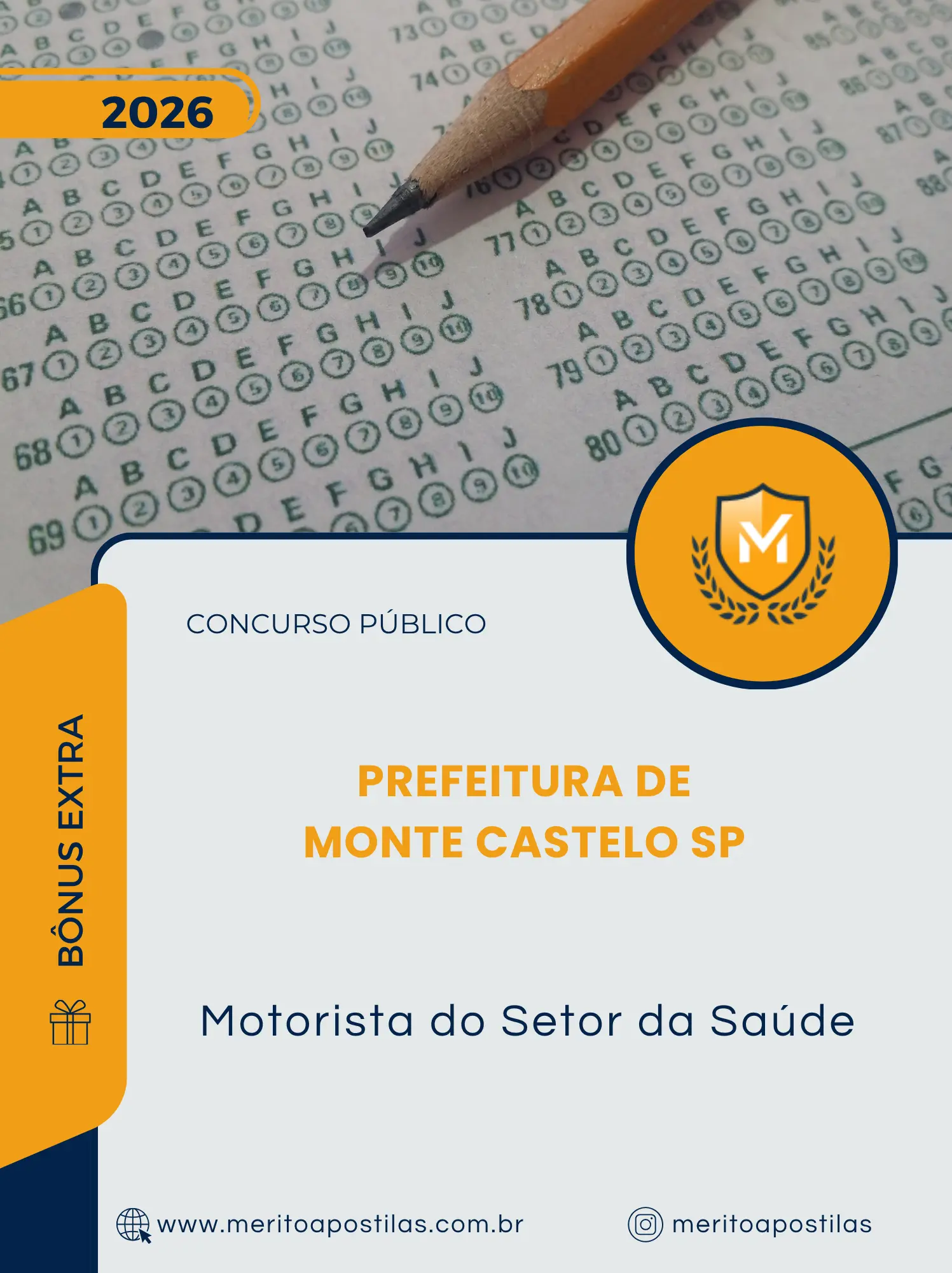 Apostila Motorista do Setor da Saúde Prefeitura de Monte Castelo SP 2026