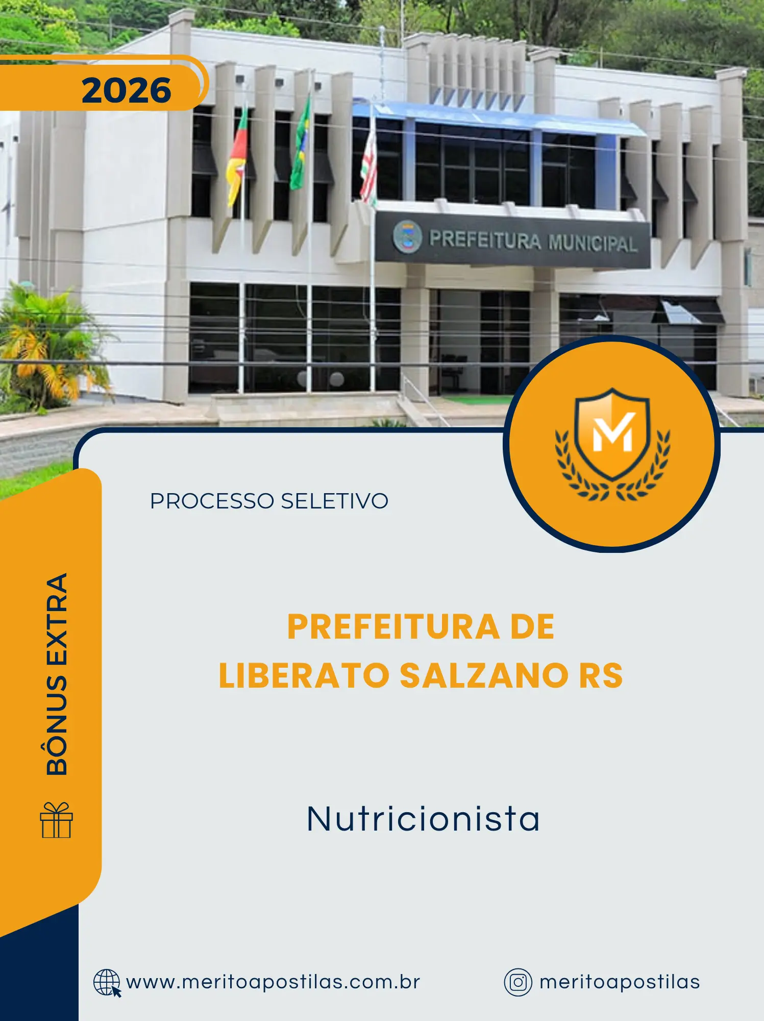 Apostila Nutricionista Prefeitura de Liberato Salzano RS 2026