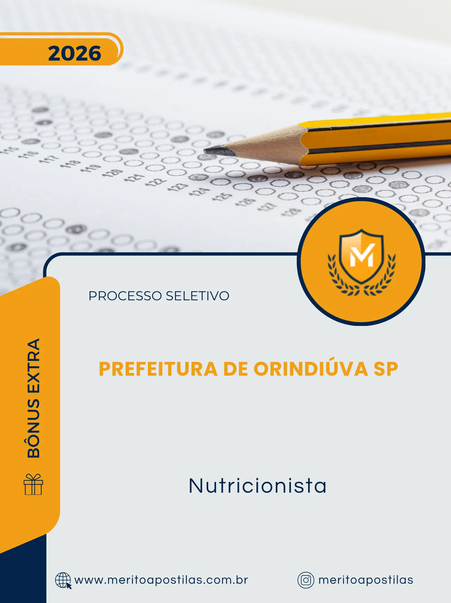 Apostila Nutricionista Prefeitura de Orindiúva SP 2026