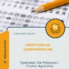 Apostila Operador De Máquina I Trator Agrícola Prefeitura de Campanário MG 2026