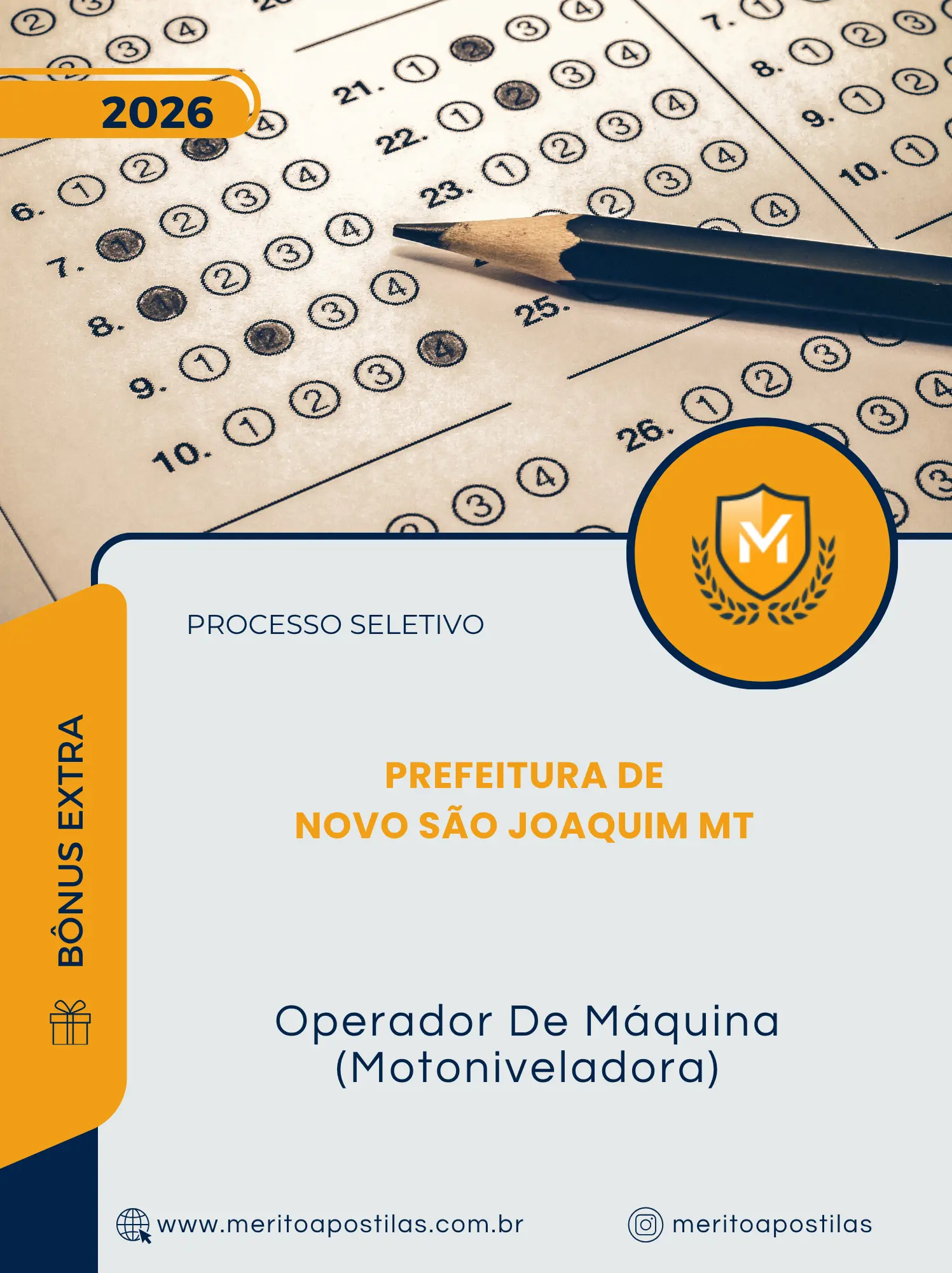 Apostila Operador De Máquina Motoniveladora Prefeitura de Novo São Joaquim MT 2026
