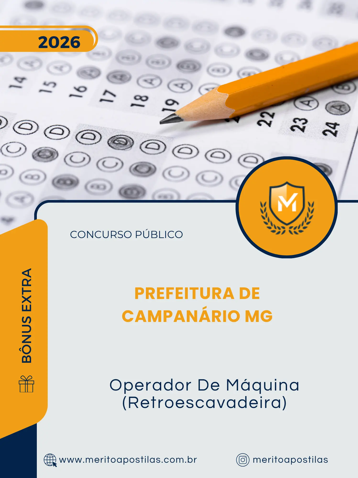 Apostila Operador De Máquina Retroescavadeira Prefeitura de Campanário MG 2026