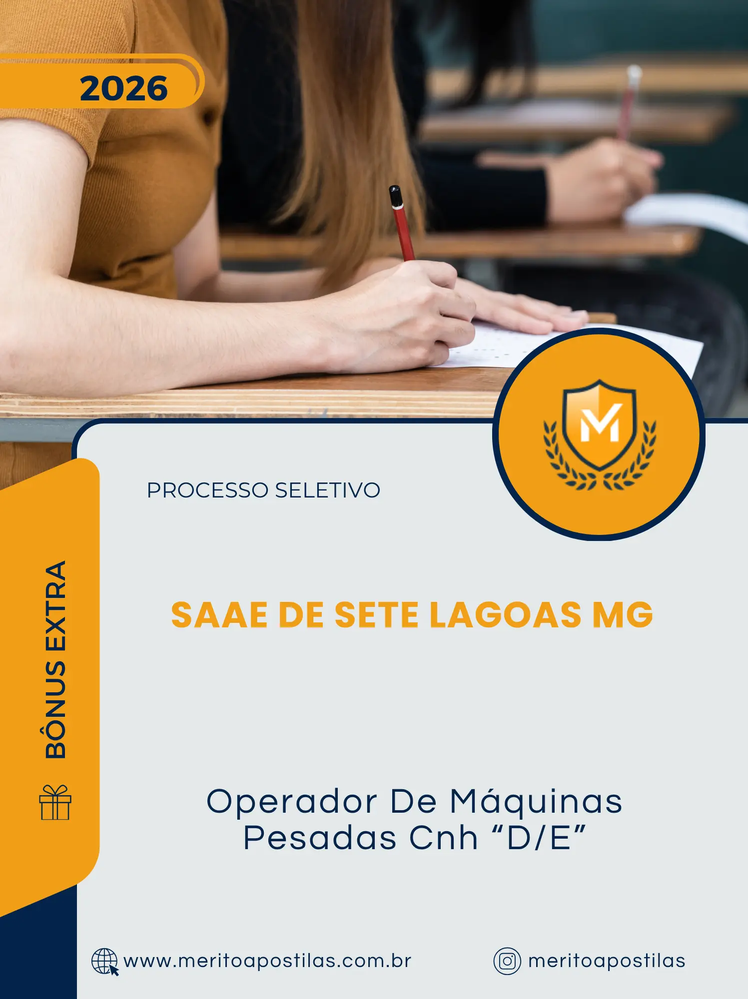 Apostila Operador De Máquinas Pesadas Cnh D/E Processo Seletivo SAAE de Sete Lagoas MG 2026