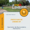 Apostila Operador de Escavadeira Hidráulica Prefeitura de Limeira SP 2026