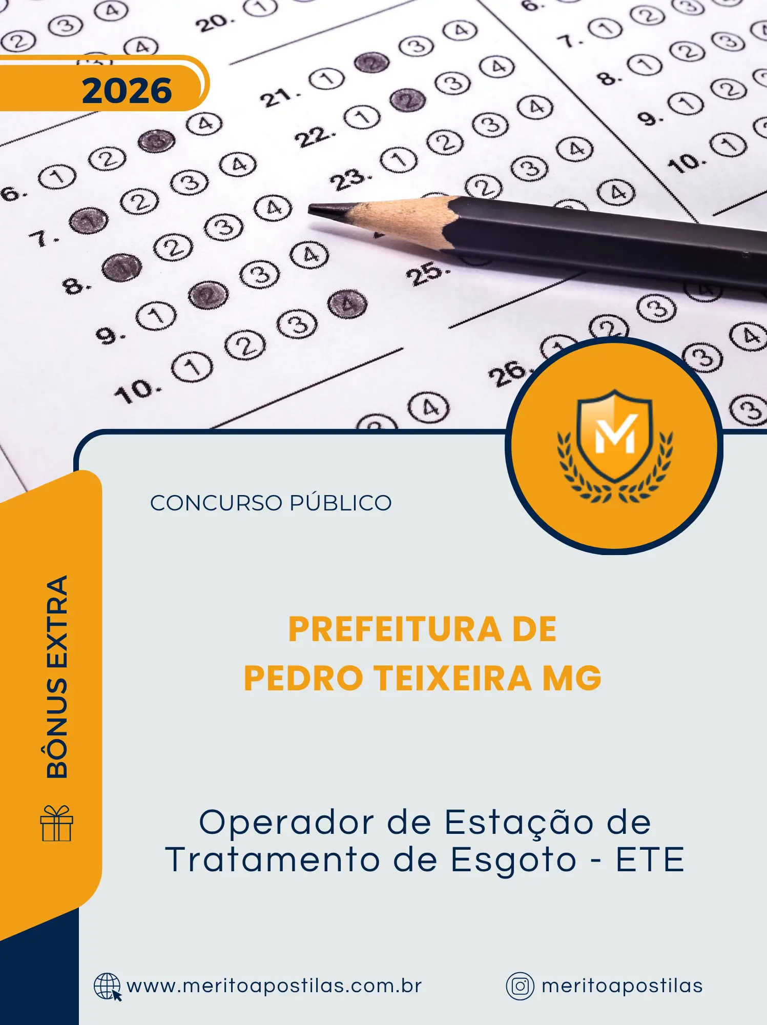 Apostila Operador de Estação de Tratamento de Esgoto ETE Prefeitura de Pedro Teixeira MG 2026