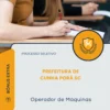 Apostila Operador de Máquinas Prefeitura de Cunha Porã SC 2026