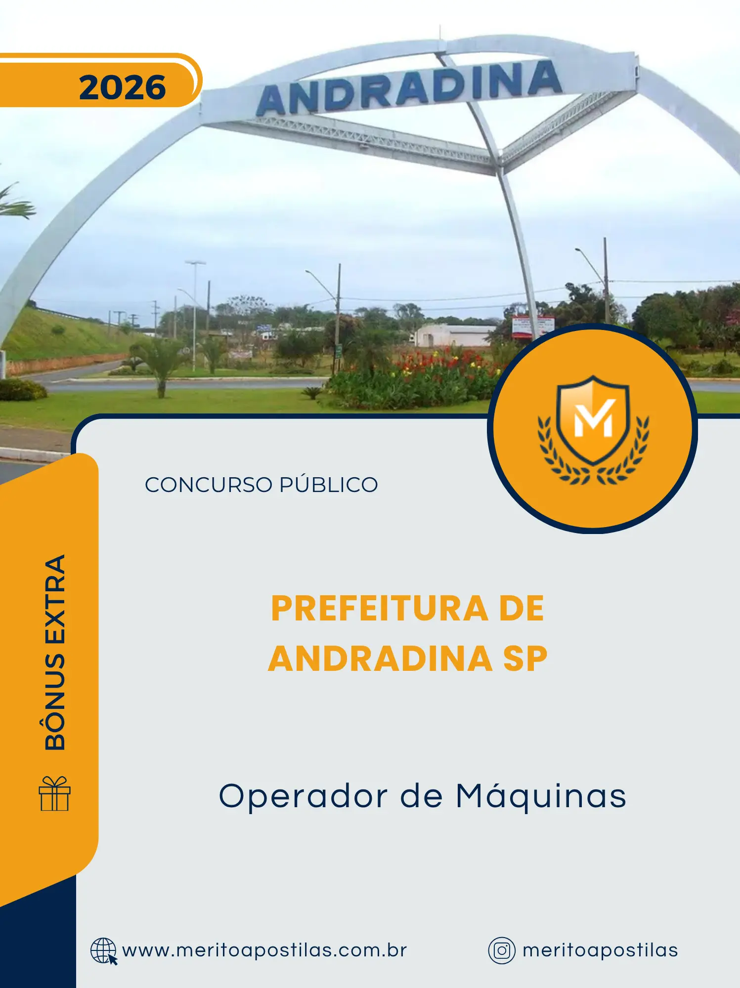 Apostila Operador de Máquinas Prefeitura de Andradina SP 2026