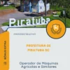 Apostila Operador de Máquinas Agrícolas e Similares Prefeitura de Piratuba SC 2026