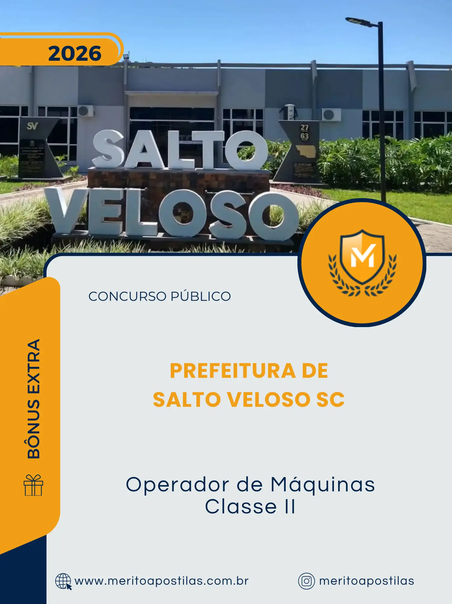 Apostila Operador de Máquinas Classe II Prefeitura de Salto Veloso SC 2026