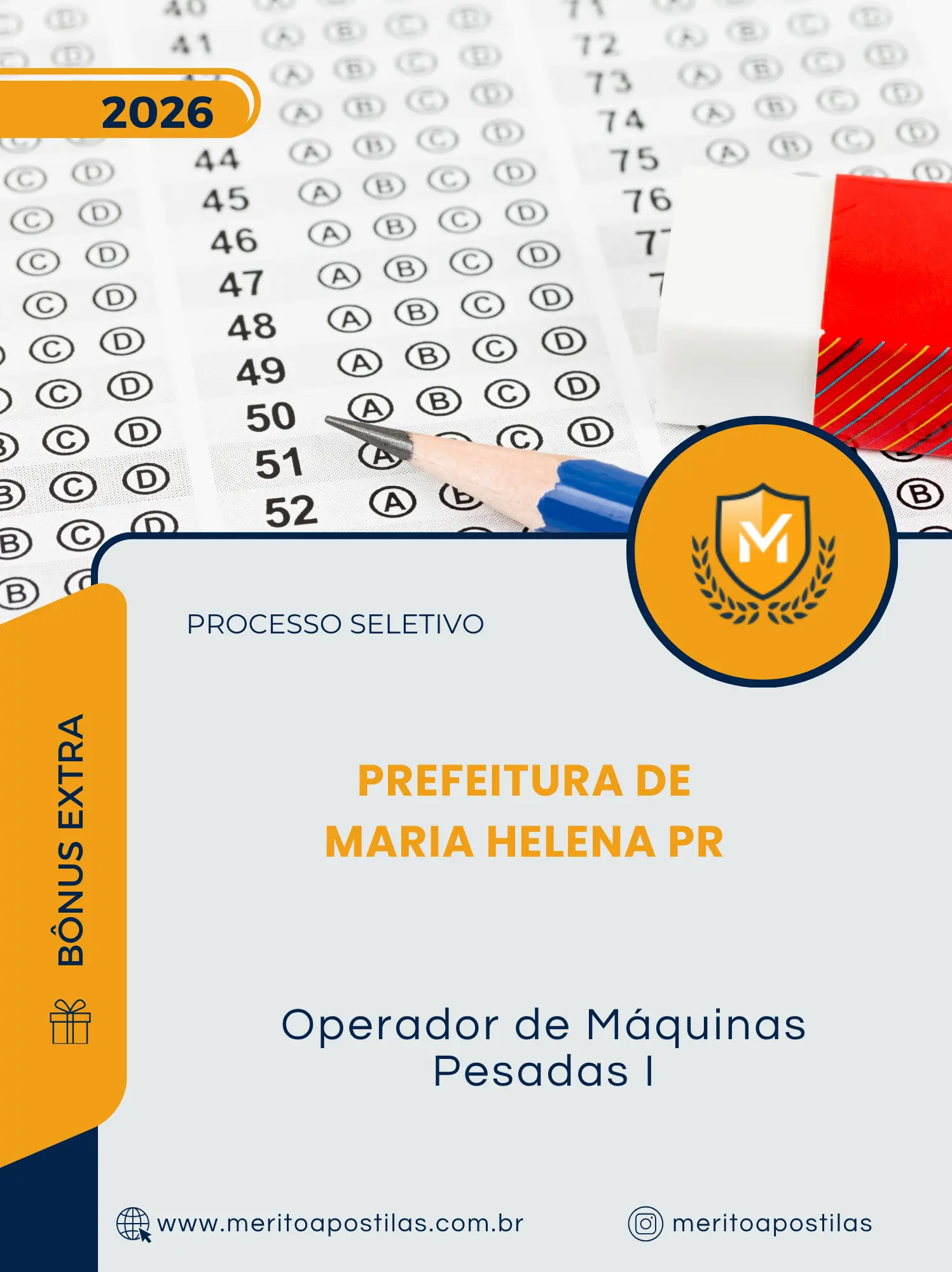 Apostila Operador de Máquinas Pesadas I Prefeitura de Maria Helena PR 2026