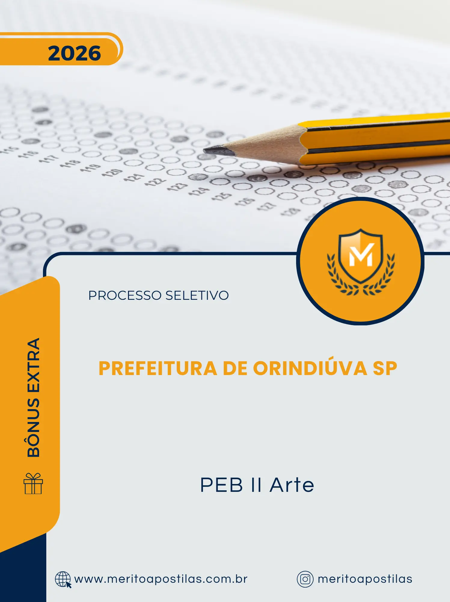 Apostila PEB II Arte Prefeitura de Orindiúva SP 2026