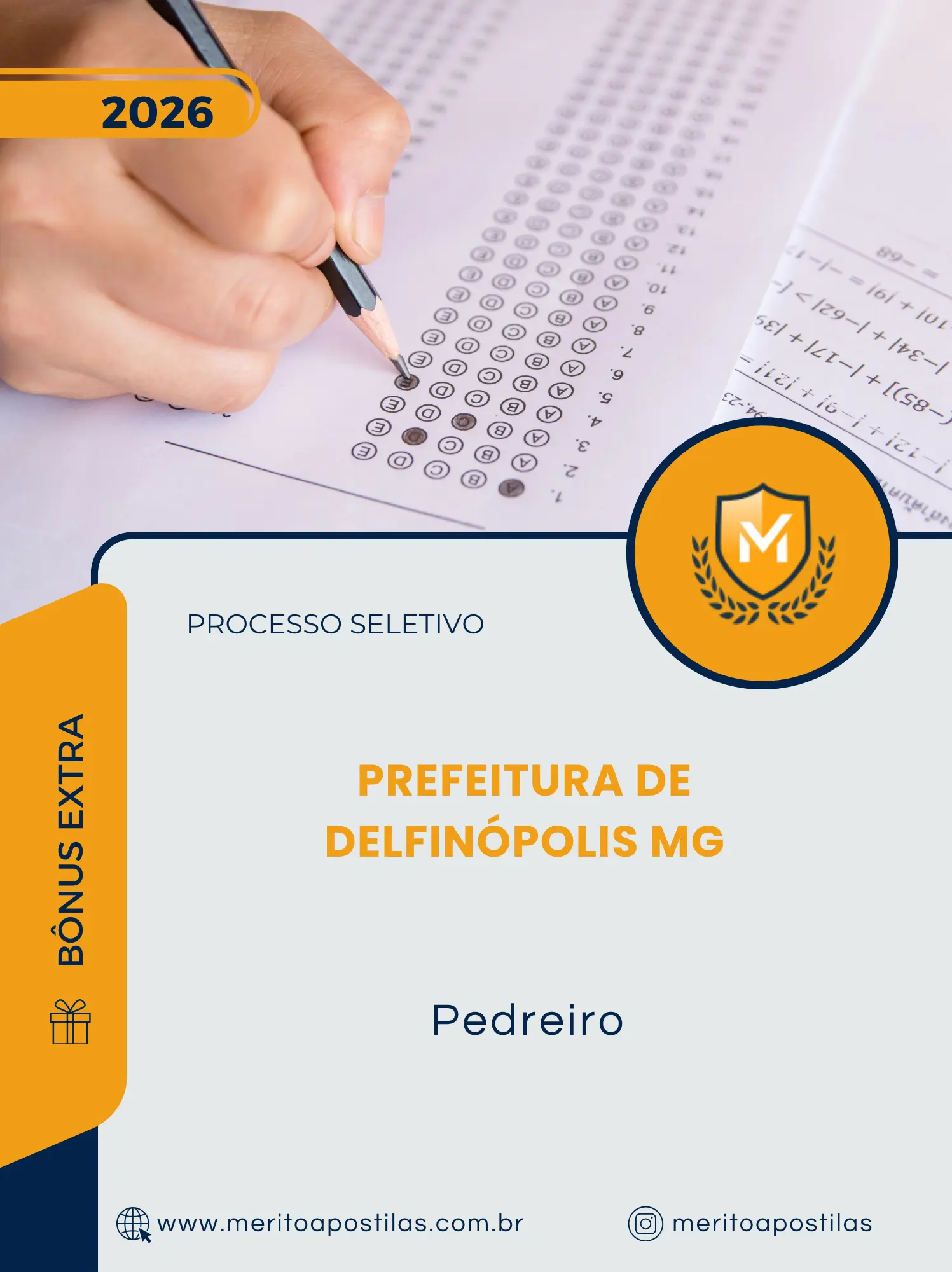Apostila Pedreiro Prefeitura de Delfinópolis MG 2026