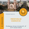 Apostila Professor Anos Iniciais 3º 4º e 5º anos e EJA Prefeitura de Chapecó SC 2026