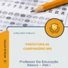 Apostila Professor Da Educação Básica Peb I Prefeitura de Campanário MG 2026