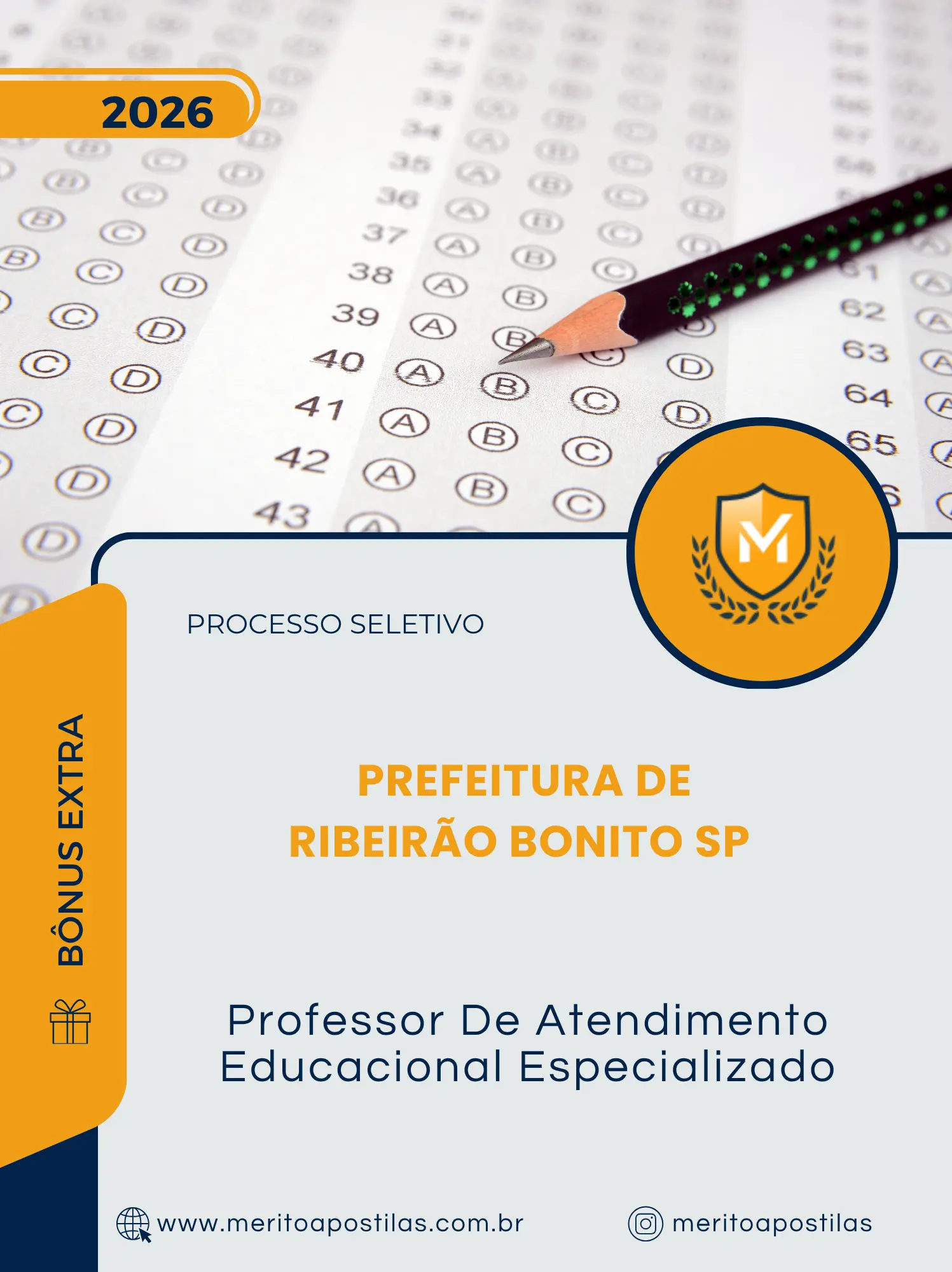 Apostila Professor De Atendimento Educacional Especializado Prefeitura de Ribeirão Bonito SP 2026
