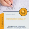 Apostila Professor De Educação Básica II Educação Física Prefeitura de Lucélia SP 2026