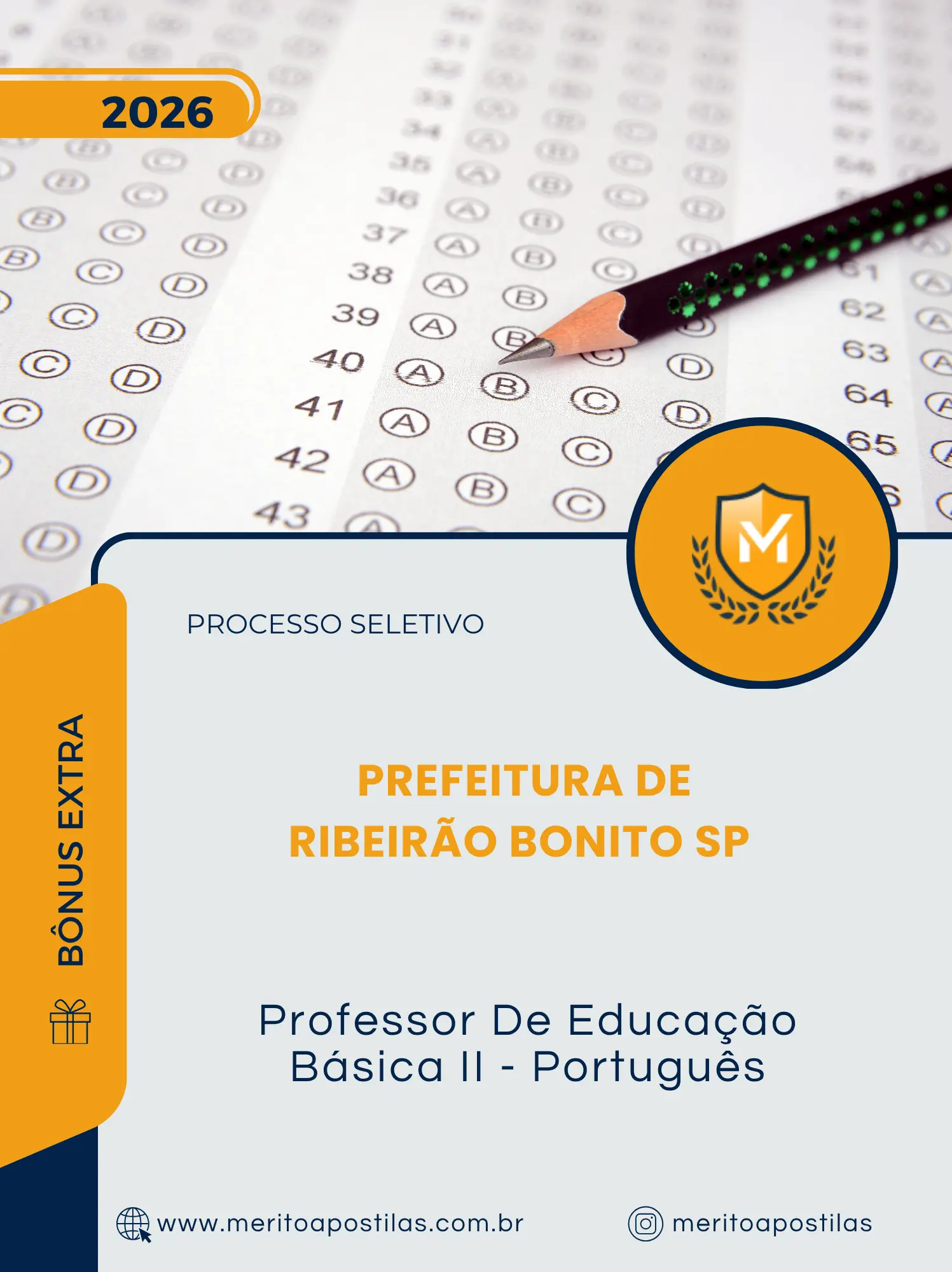 Apostila Professor De Educação Básica II Português Prefeitura de Ribeirão Bonito SP 2026