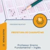 Apostila Professor Ensino Fundamental Inglês Prefeitura de Caarapó MS 2026