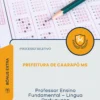 Apostila Professor Ensino Fundamental Língua Portuguesa Prefeitura de Caarapó MS 2026