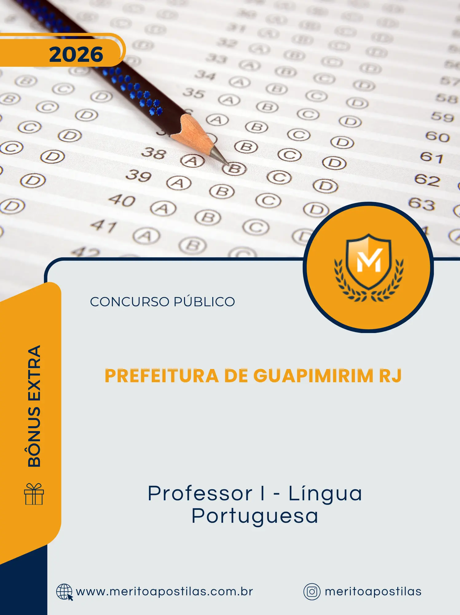 Apostila Professor I Língua Portuguesa Prefeitura de Guapimirim RJ 2026