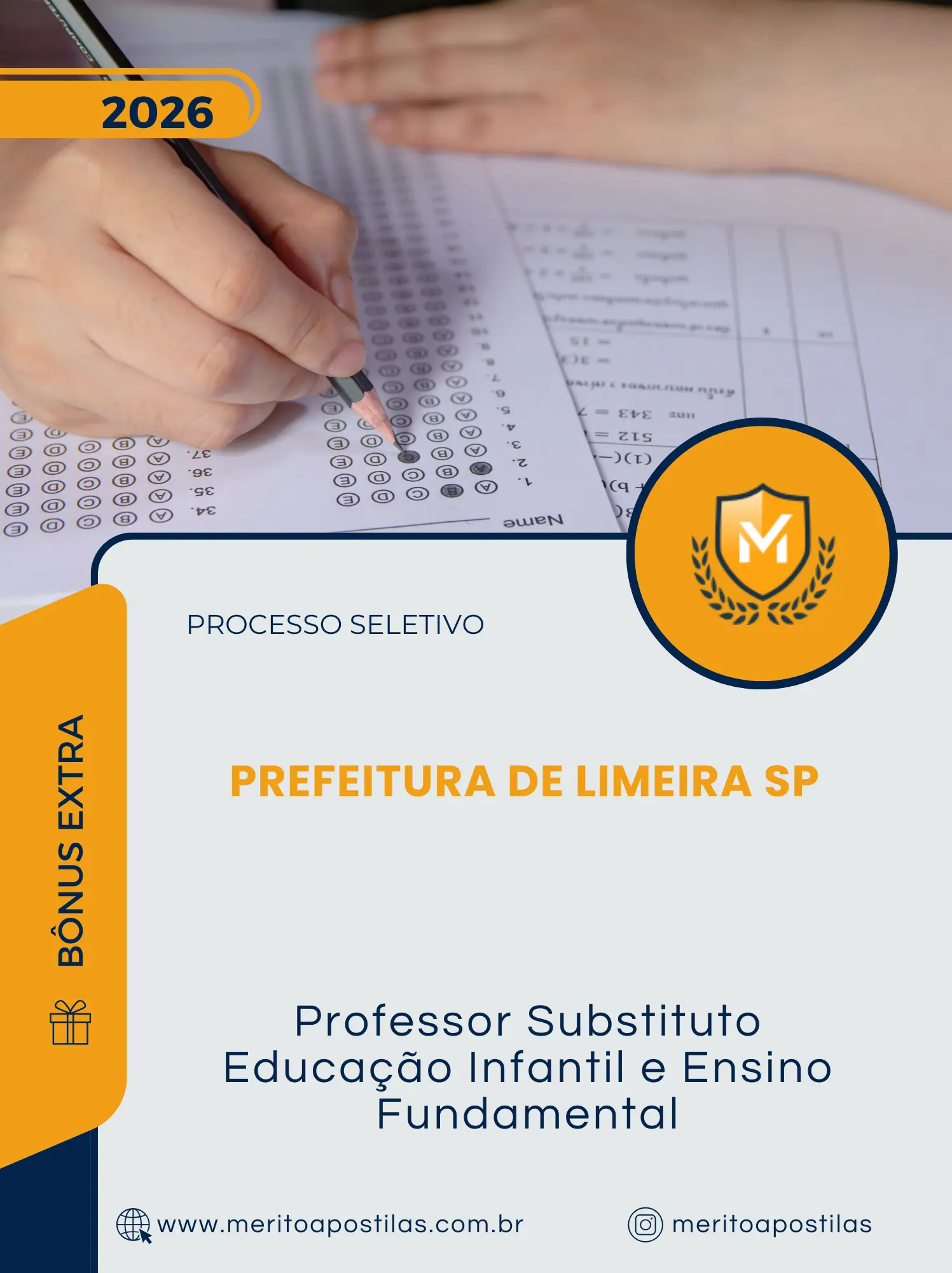 Apostila Professor Substituto Educação Infantil e Ensino Fundamental Prefeitura de Limeira SP 2026