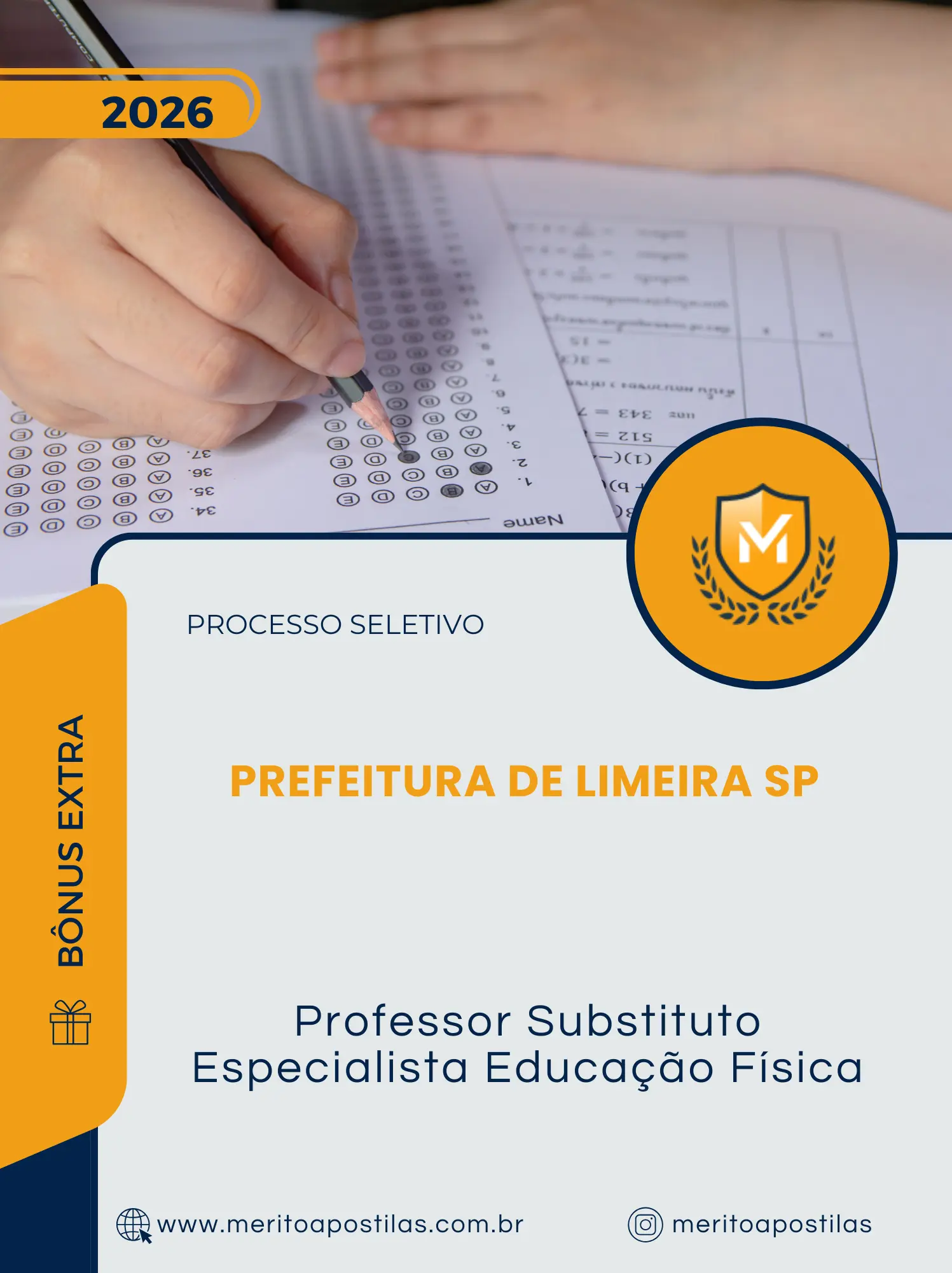 Apostila Professor Substituto Especialista Educação Física Prefeitura de Limeira SP 2026