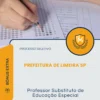 Apostila Professor Substituto de Educação Especial Prefeitura de Limeira SP 2026