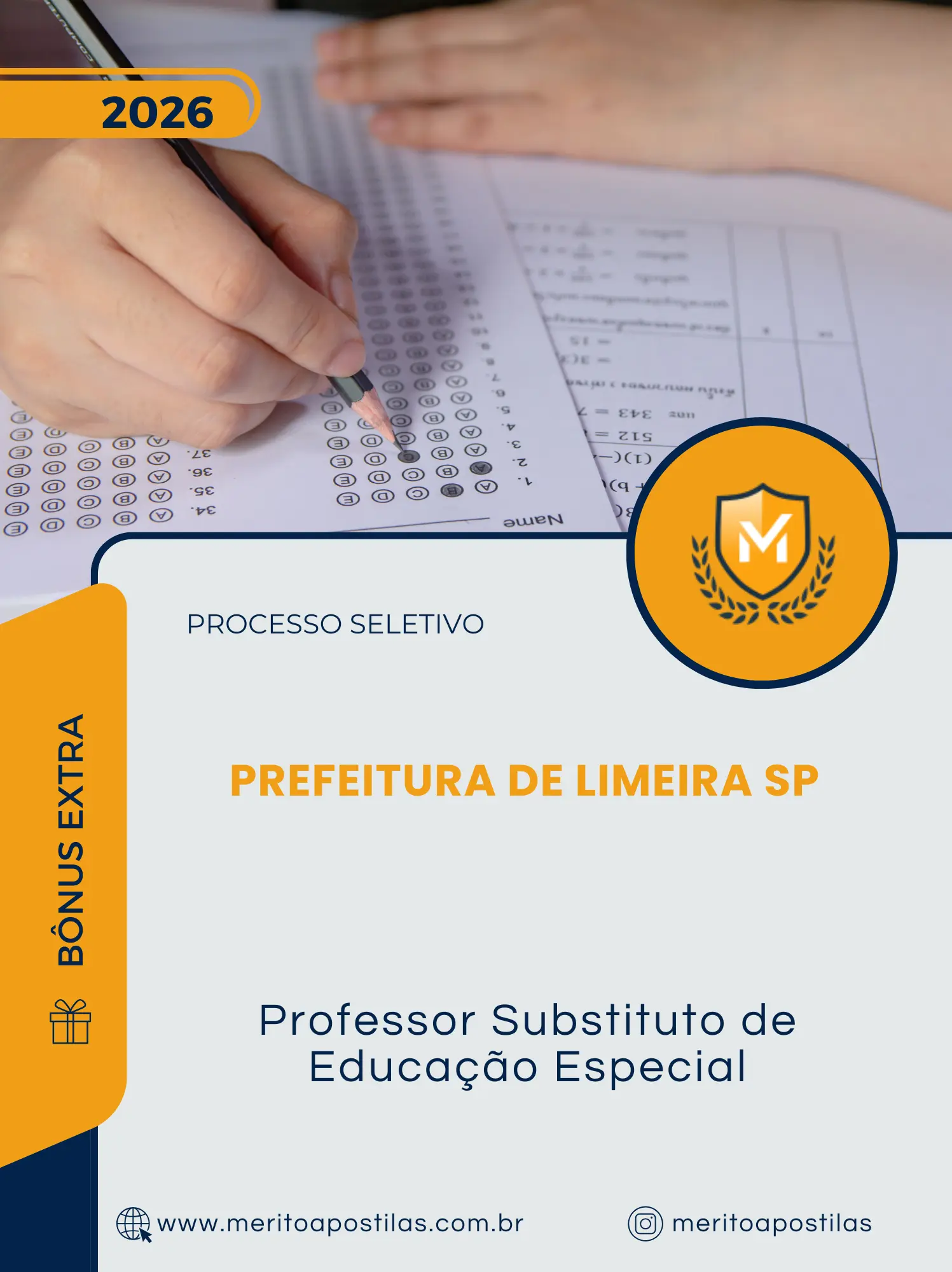 Apostila Professor Substituto de Educação Especial Prefeitura de Limeira SP 2026