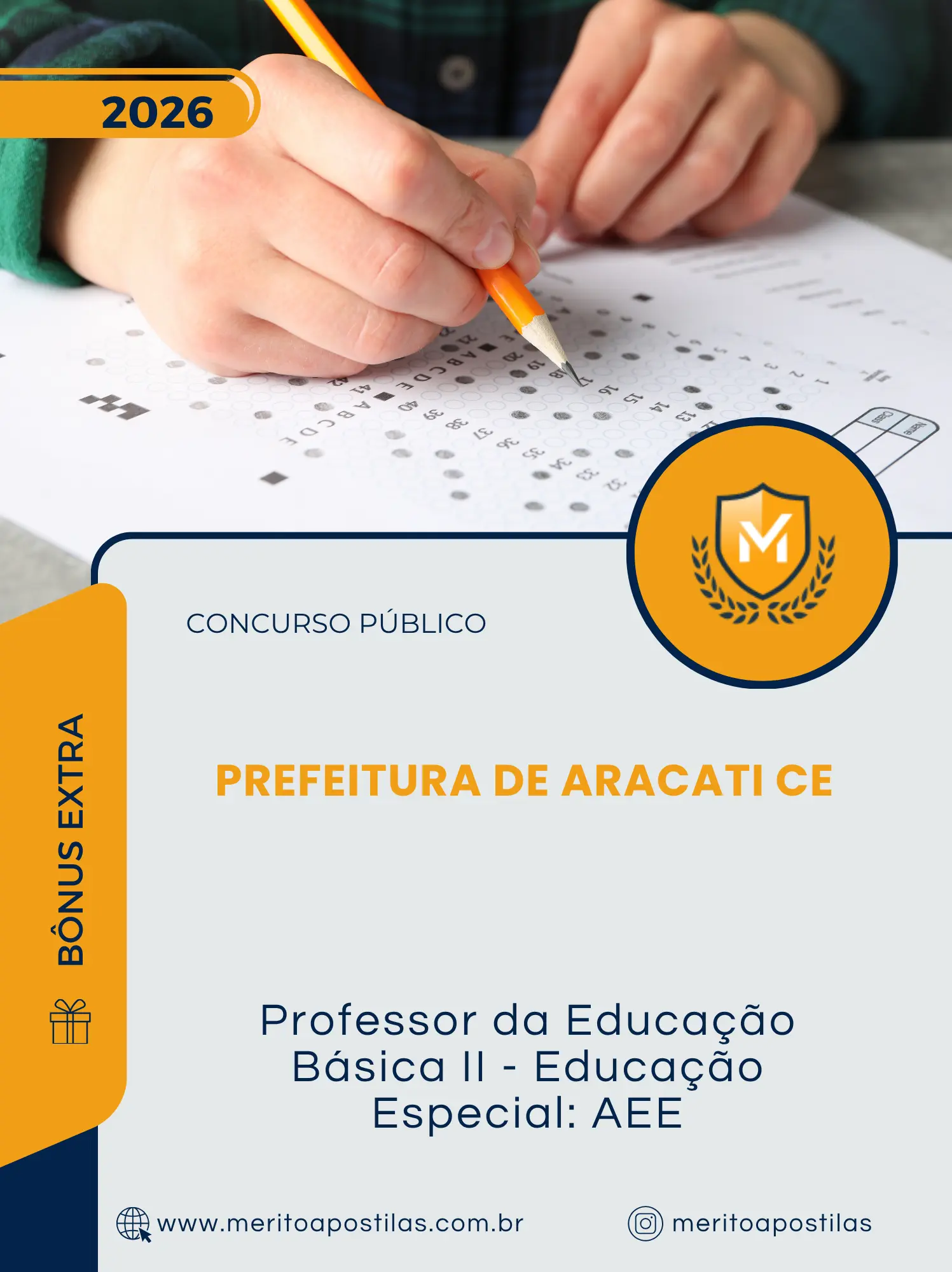 Apostila Professor da Educação Básica II Educação Especial AEE Prefeitura de Aracati CE 2026
