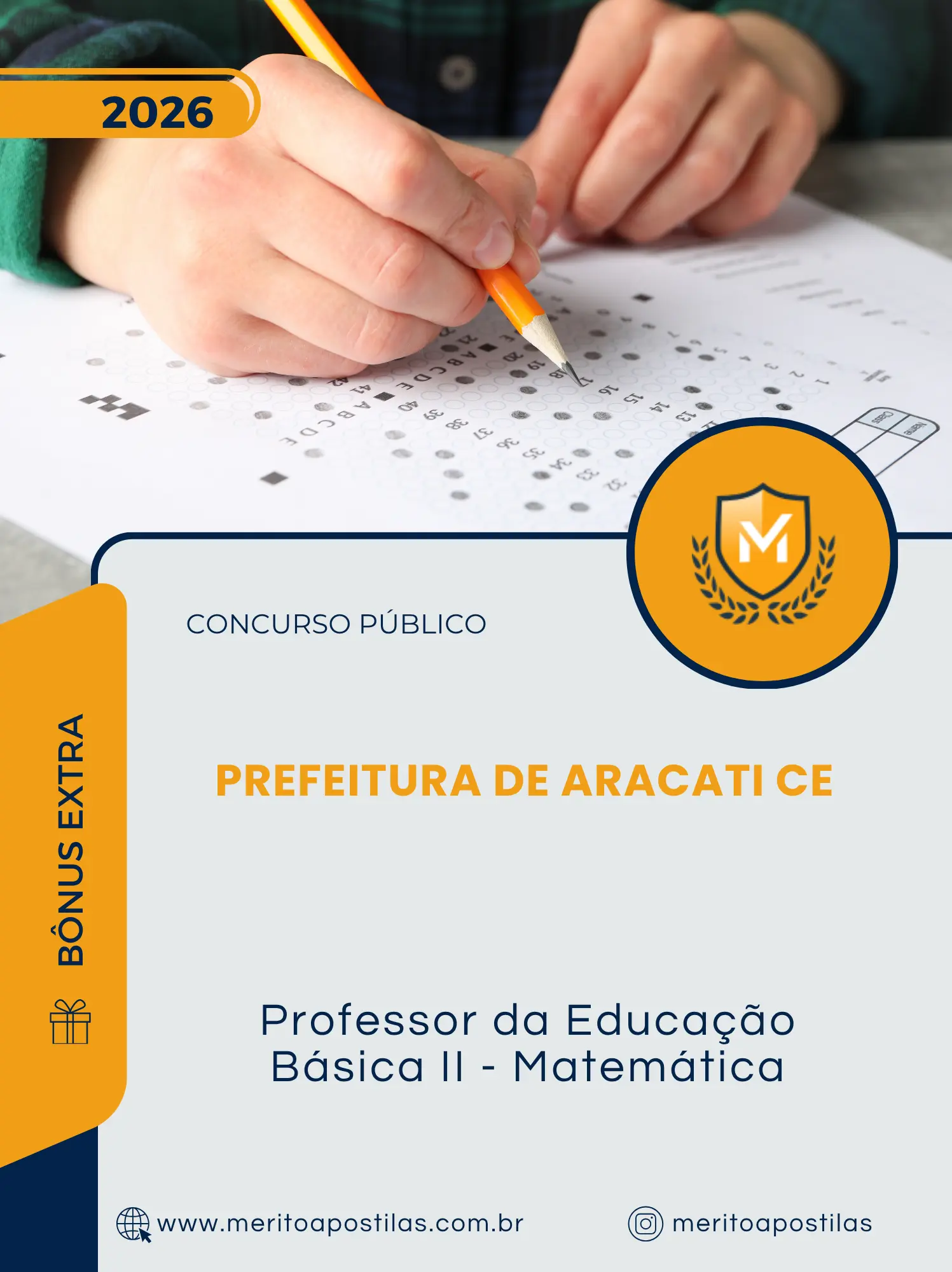 Apostila Professor da Educação Básica II Matemática Prefeitura de Aracati CE 2026