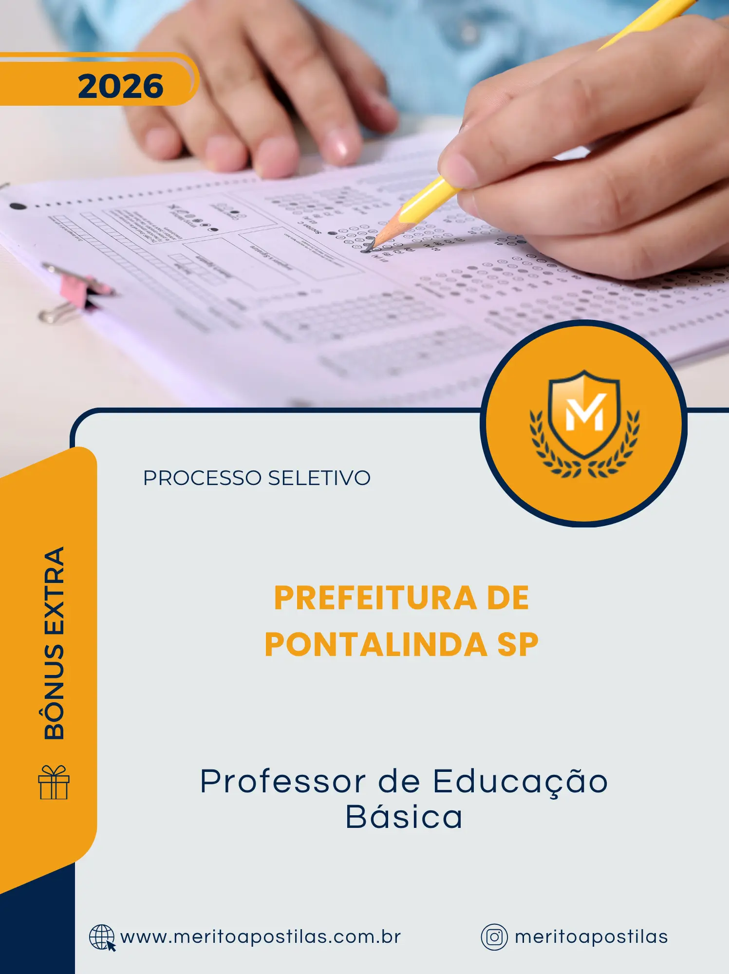 Apostila Professor de Educação Básica Prefeitura de Pontalinda SP 2026