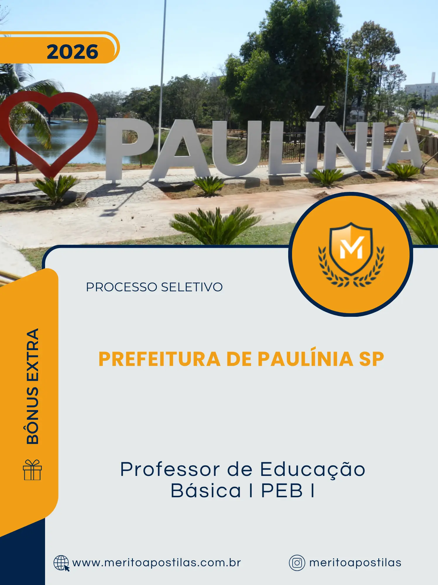 Apostila Professor de Educação Básica I PEB I Prefeitura de Paulínia SP 2026